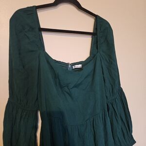 Reformation Green Dress